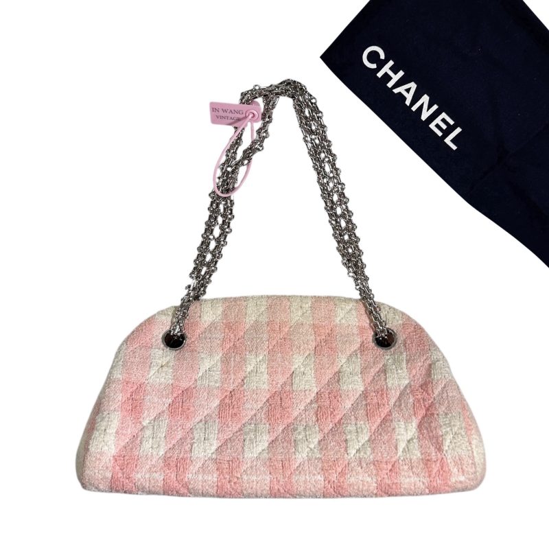 Chanel Just Mademoiselle Tweed Bowler Bag 2010 - Image 2