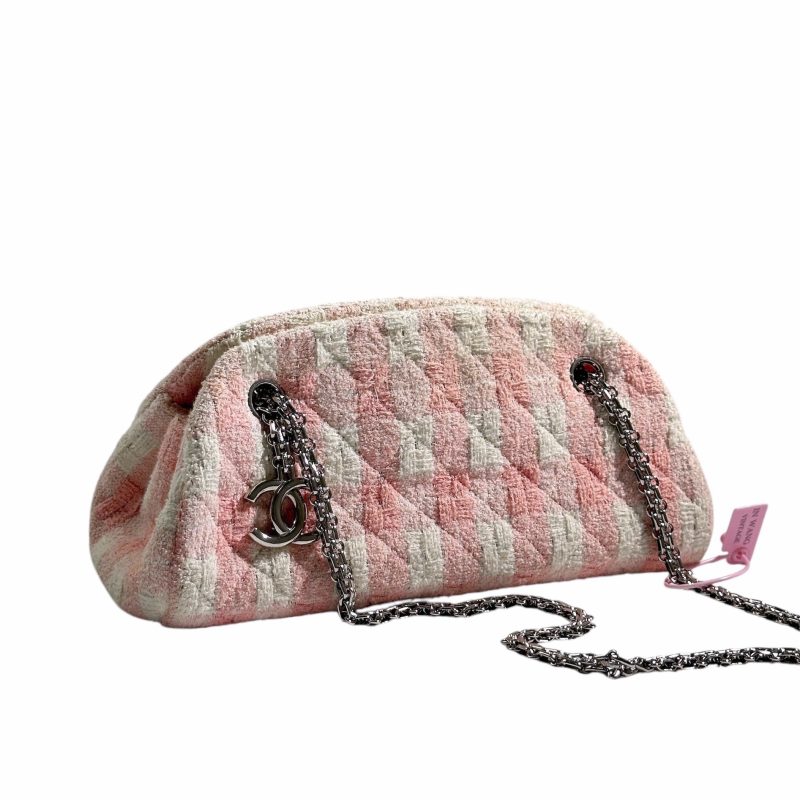 Chanel Just Mademoiselle Tweed Bowler Bag 2010 - Image 3