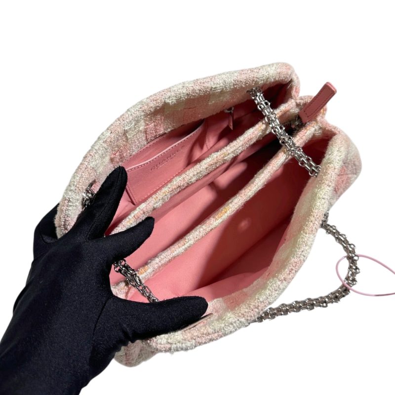 Chanel Just Mademoiselle Tweed Bowler Bag 2010 - Image 9