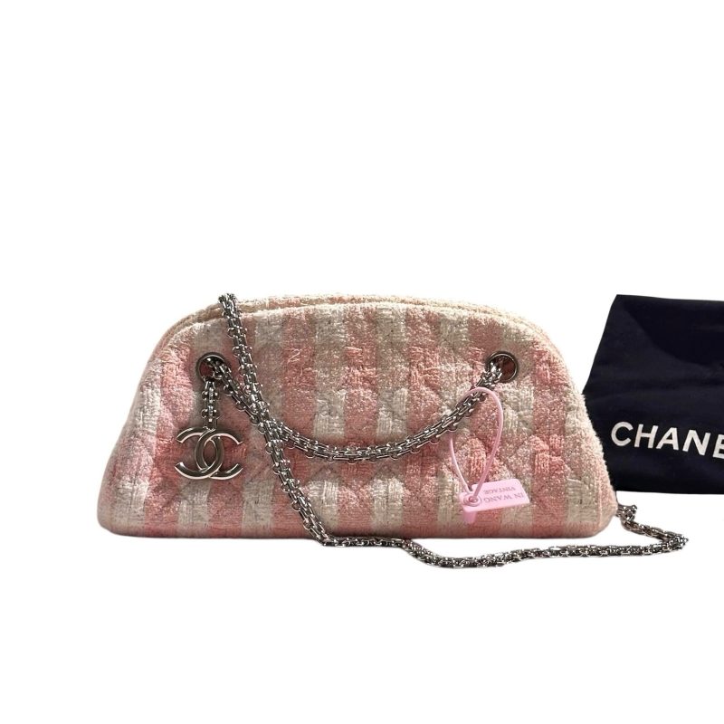 Chanel Just Mademoiselle Tweed Bowler Bag 2010