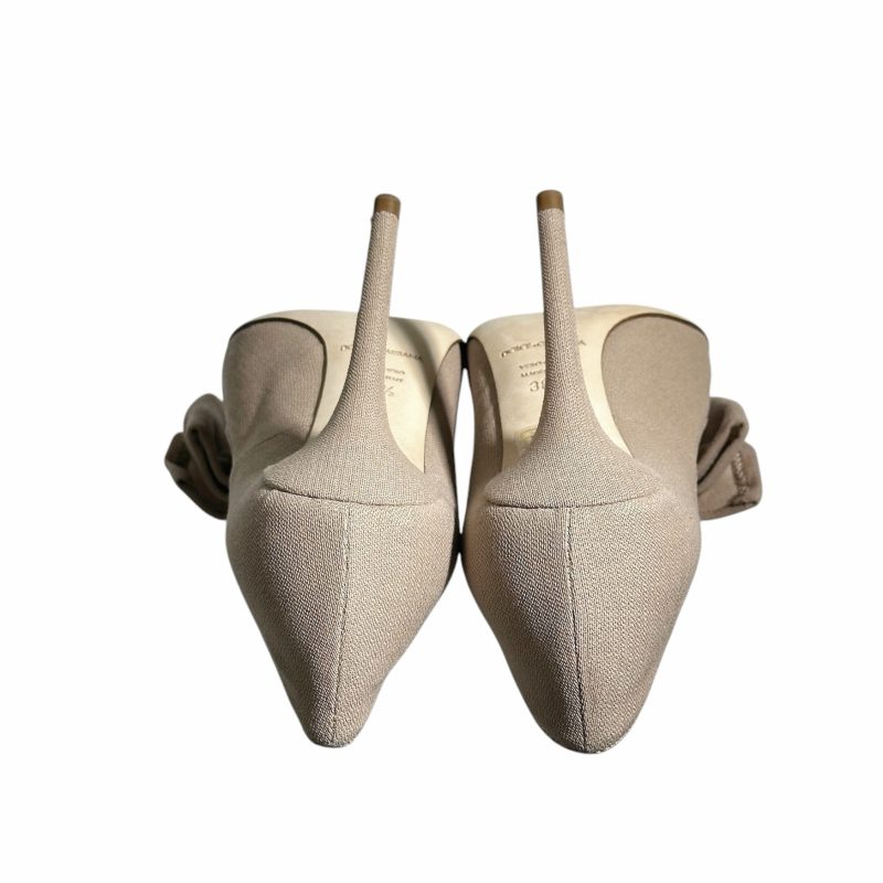 Dolce&Gabbana Crystal Bow Heels Beige 36.5 - Image 6