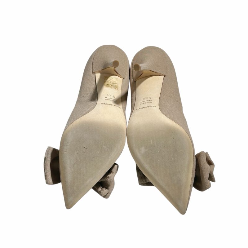 Dolce&Gabbana Crystal Bow Heels Beige 36.5 - Image 7