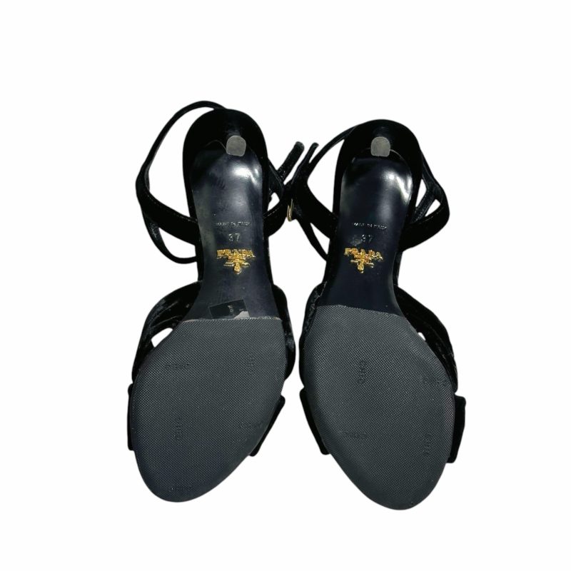 Prada Velvet Ribbon Heels 37 - Image 7