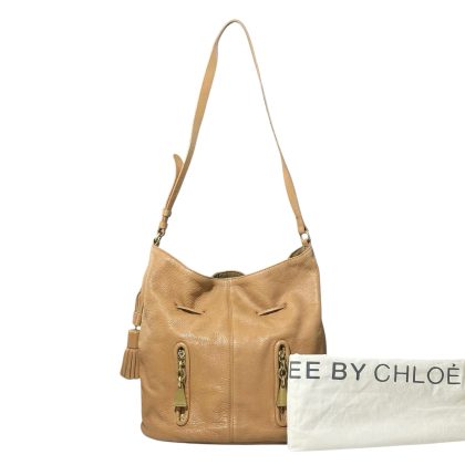 See By Chloe Double Zipper Tassel Leather Tote Bag