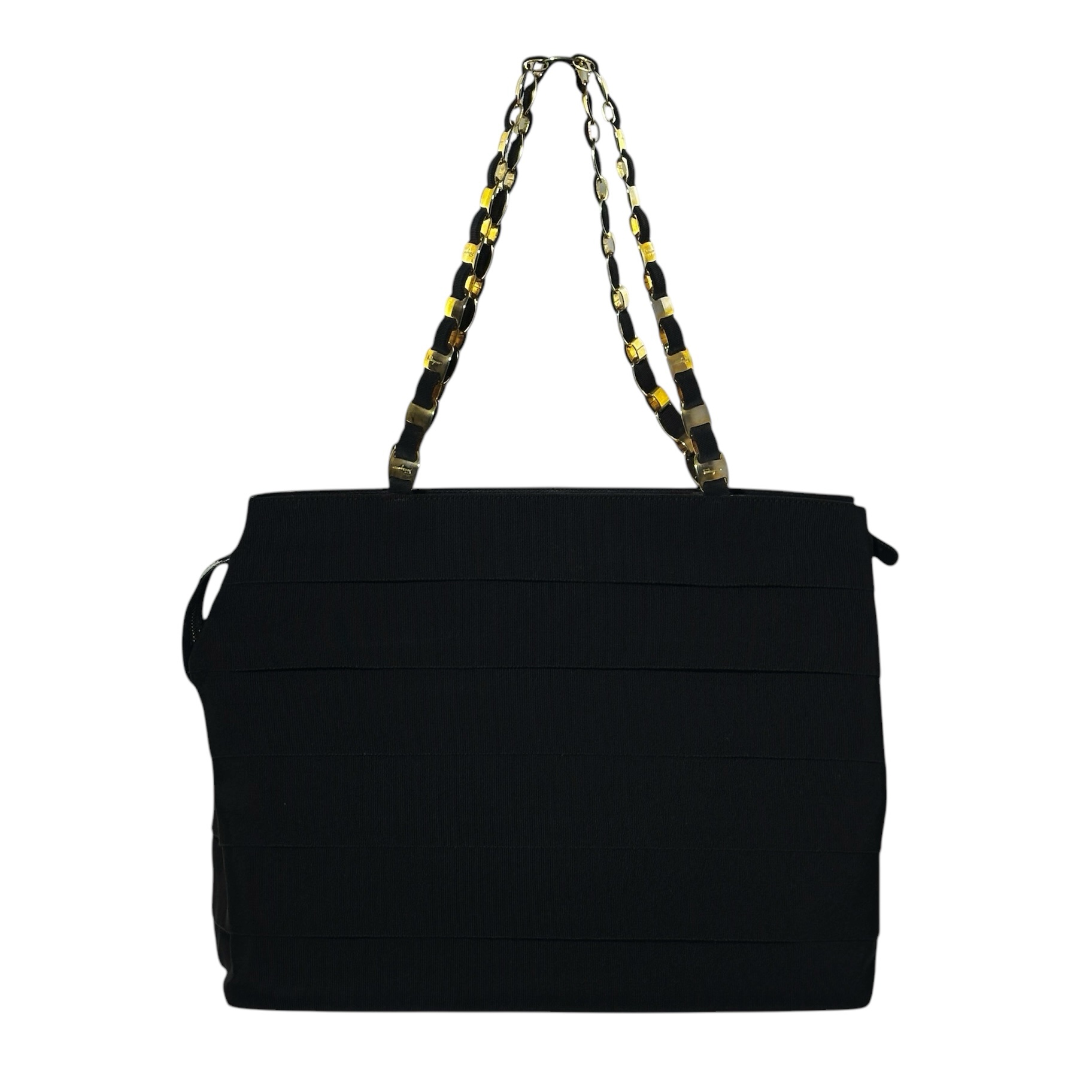 Ferragamo Chain Link Canvas Tote Bag - Image 2