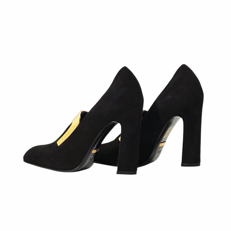 Gucci Suede Square Toe Pumps 36.5 - Image 4