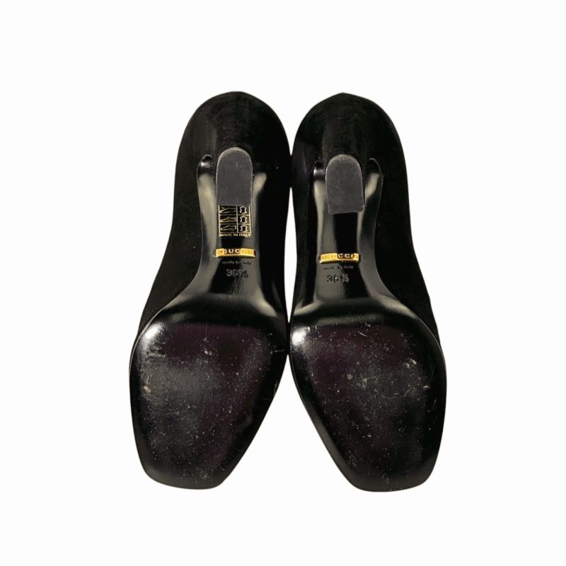 Gucci Suede Square Toe Pumps 36.5 - Image 6