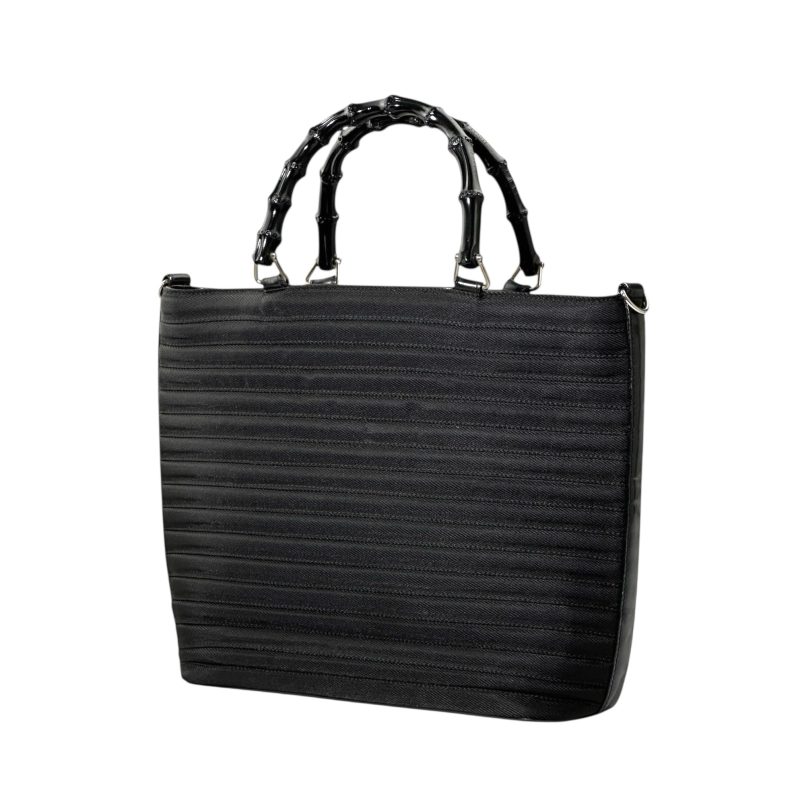 Gucci Black Bamboo Handle Handbag - Image 3
