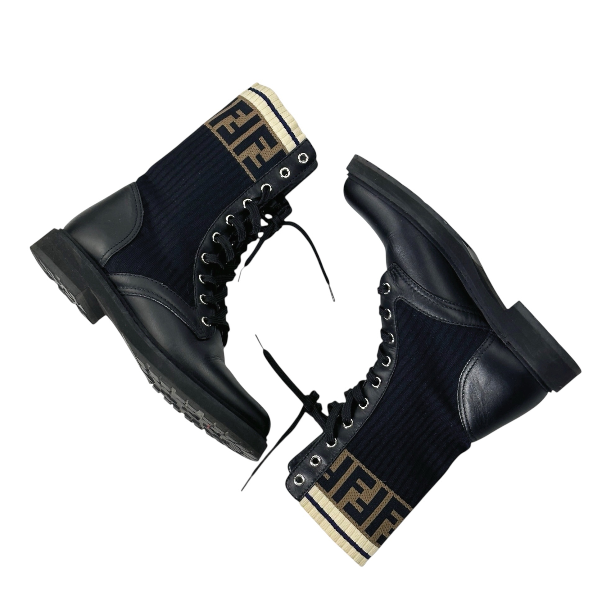 Fendi Leather Boots 37 - Image 3