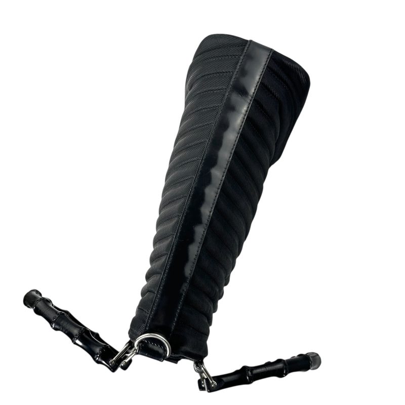 Gucci Black Bamboo Handle Handbag - Image 4