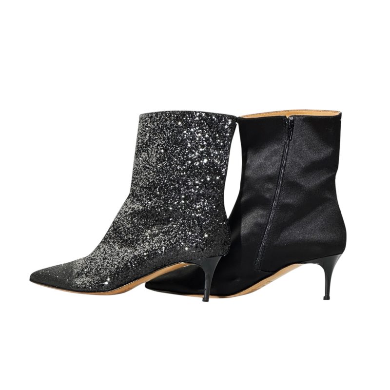 Maison Margiela Sequin Silk Boots 38.5 - Image 4