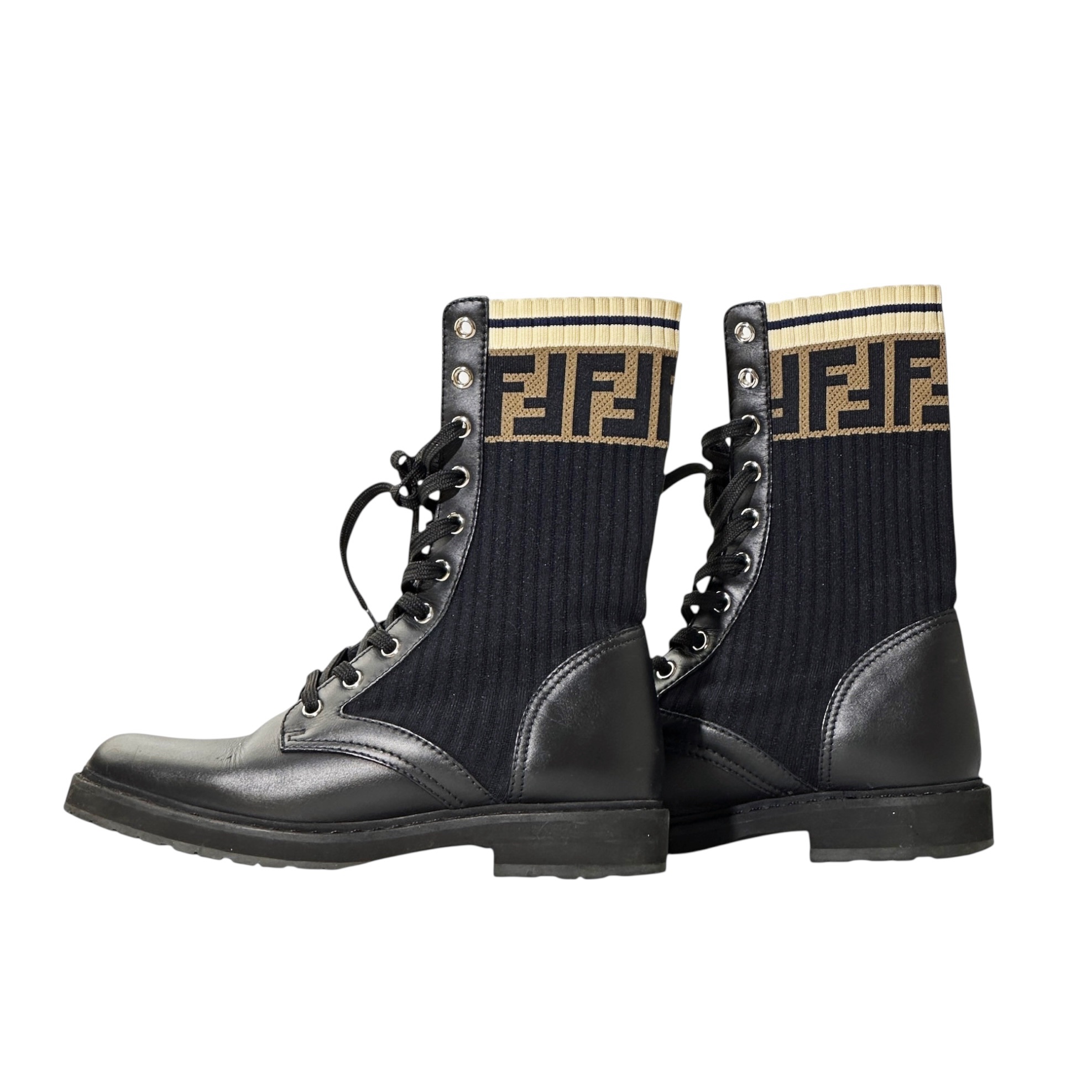 Fendi Leather Boots 37 - Image 4