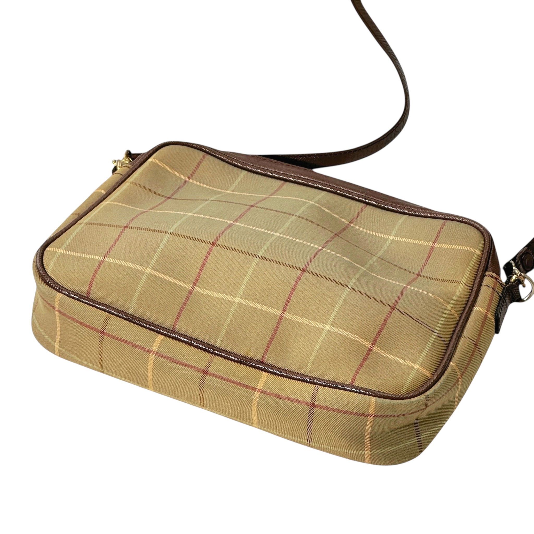 Burberry Vintage Check Leather Strap Crossbody Bag - Image 6
