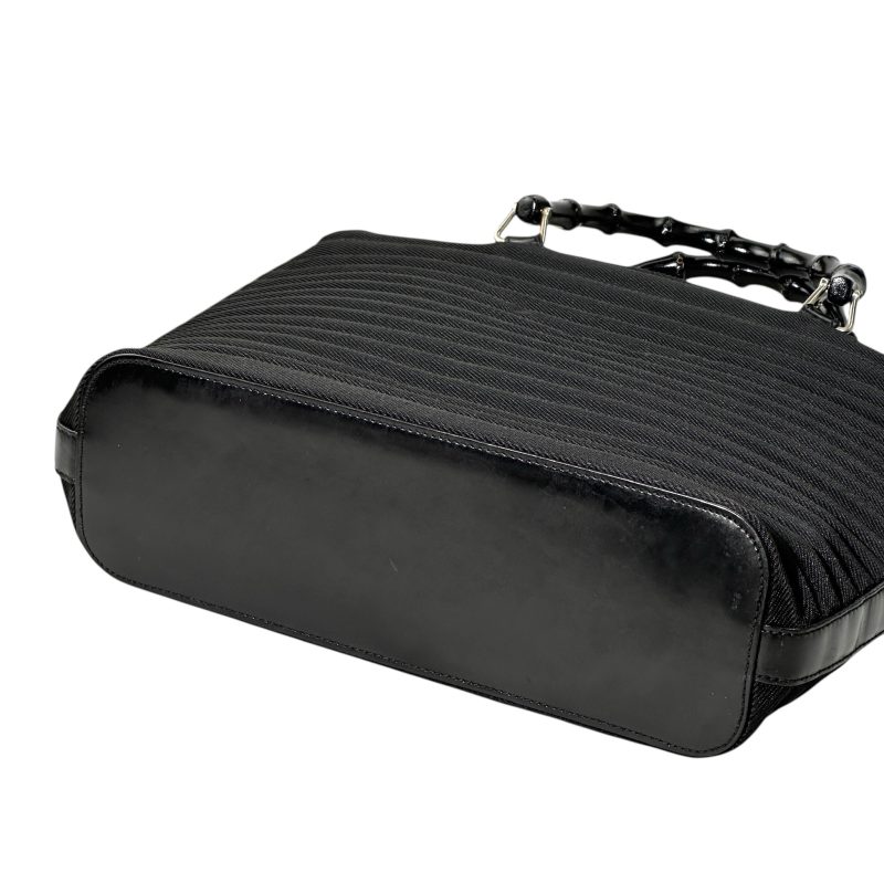 Gucci Black Bamboo Handle Handbag - Image 6