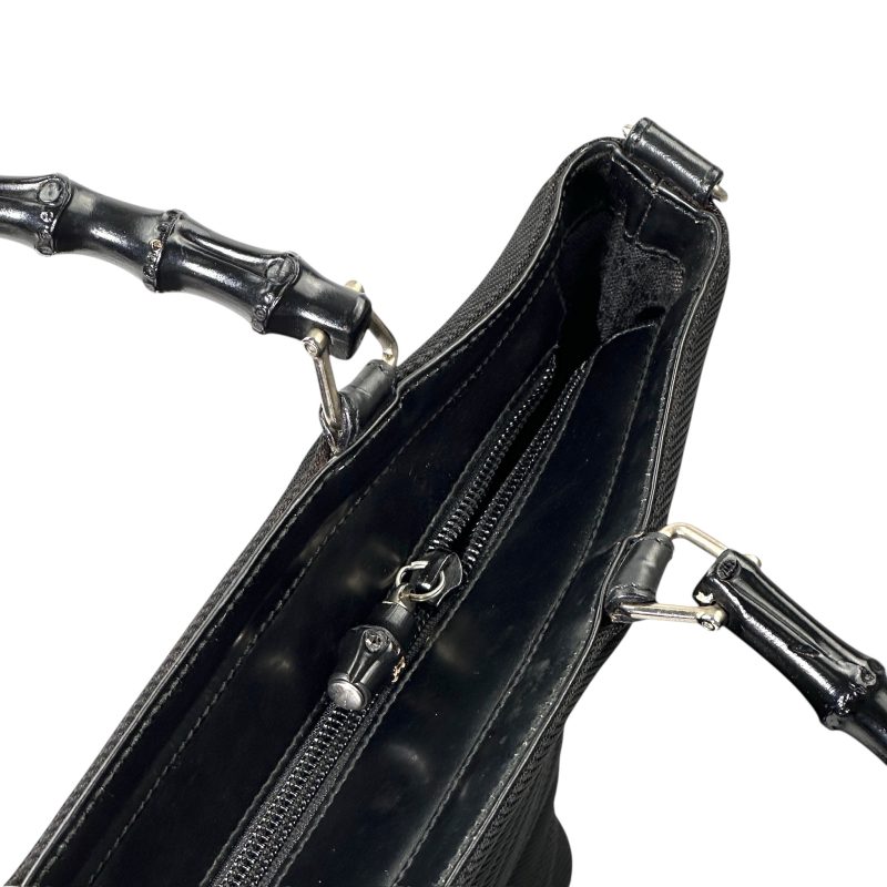Gucci Black Bamboo Handle Handbag - Image 8