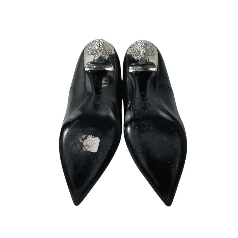 Versace Leather Lion Head Heels 37 - Image 6