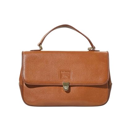 Burberry Leather Top Handle Horse Bag