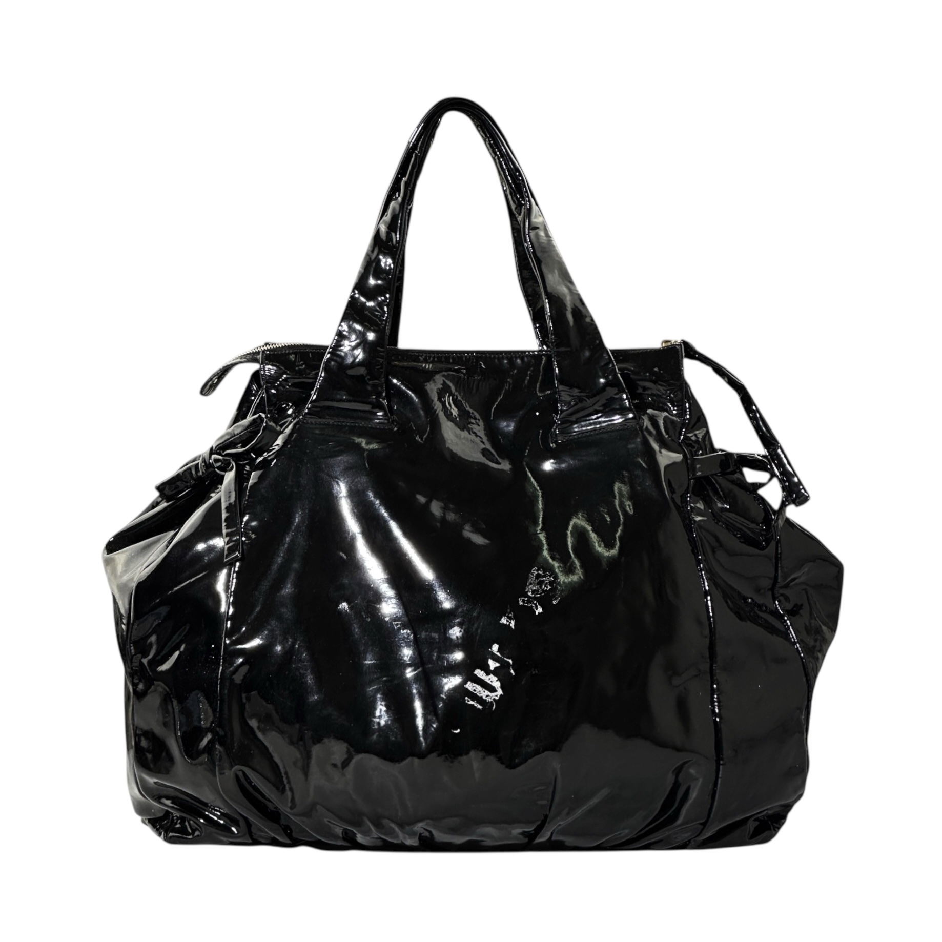 Gucci Patent Leather Hysteria Tote - Image 2