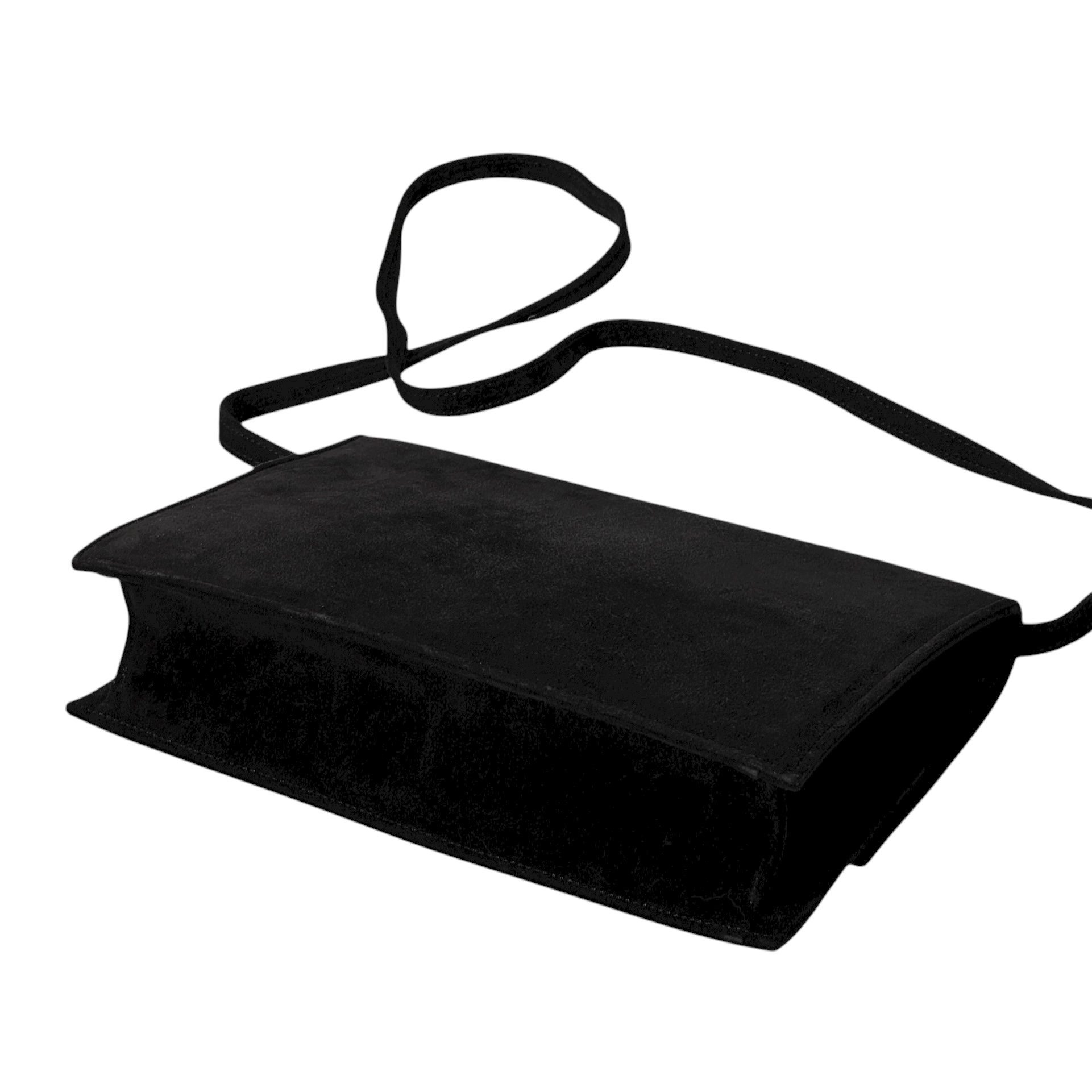 Celine Suede Diamond Crossbody Evening Bag - Image 6