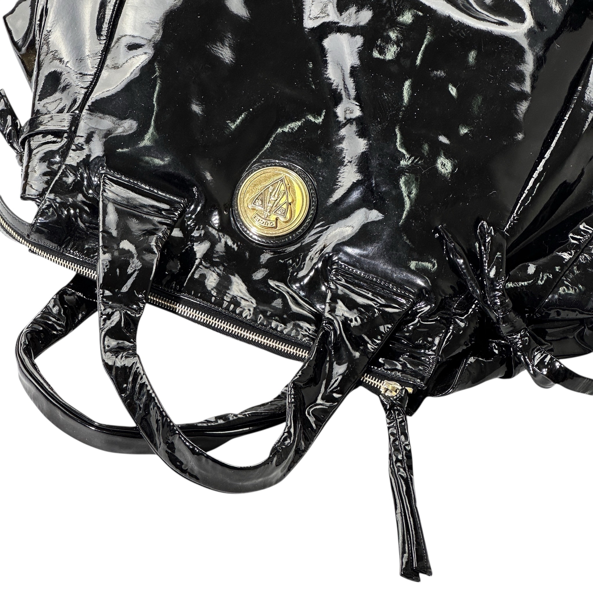 Gucci Patent Leather Hysteria Tote - Image 6