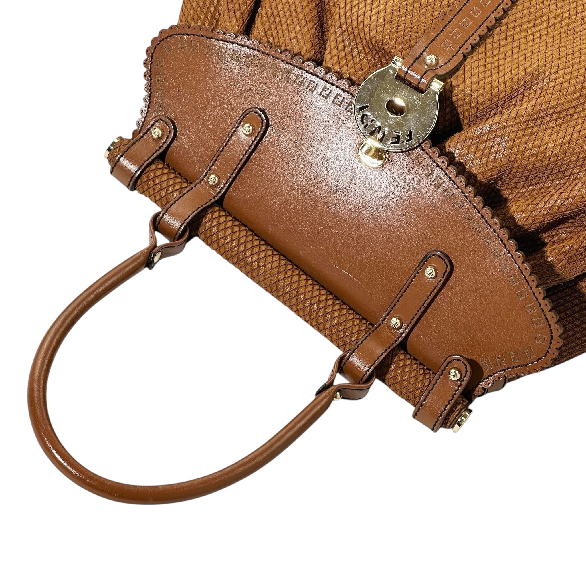 Fendi Snake Skin Embossed Magic Bag - Image 7