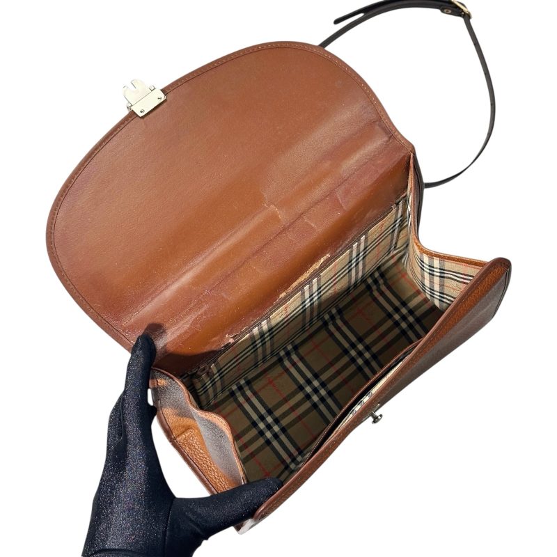 Burberry Leather Two Way Kelly Bag - Image 9