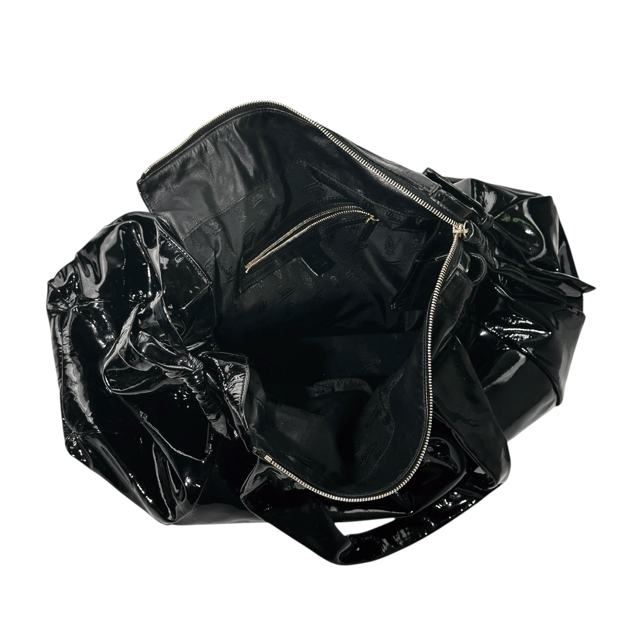 Gucci Patent Leather Hysteria Tote - Image 9