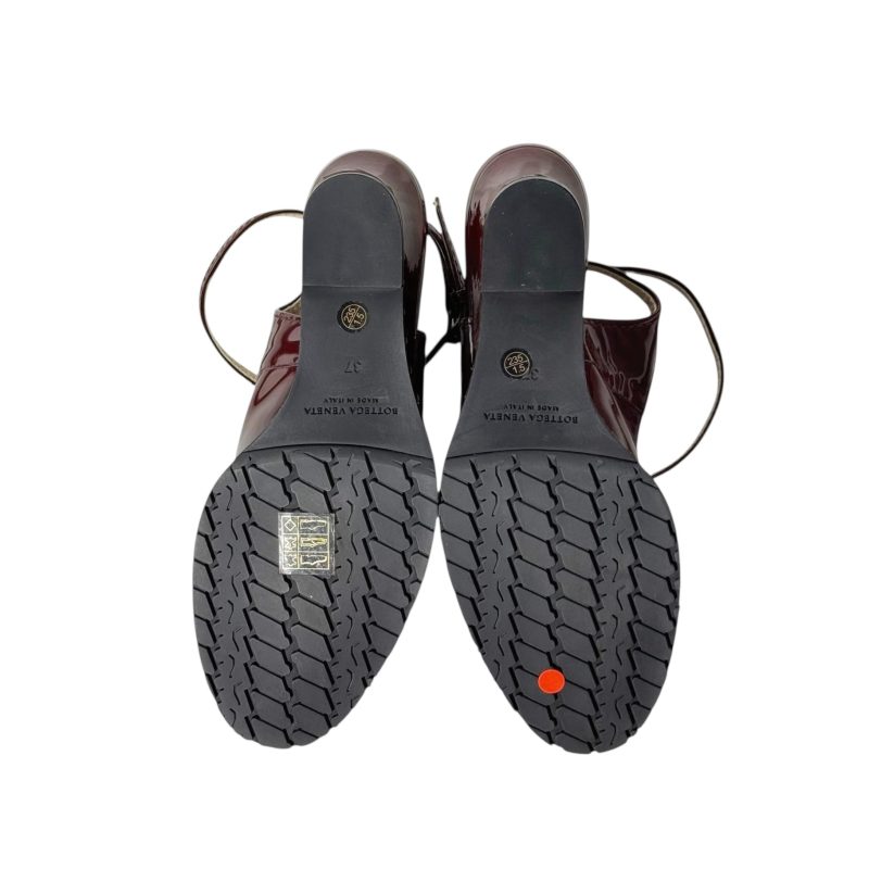Bottega Veneta Weave Patent Leather Sandals 37 - Image 6