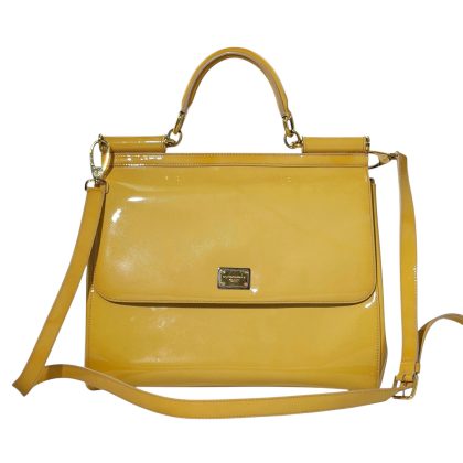 Dolce & Gabbana Patent Leather Sicily Two Way Bag