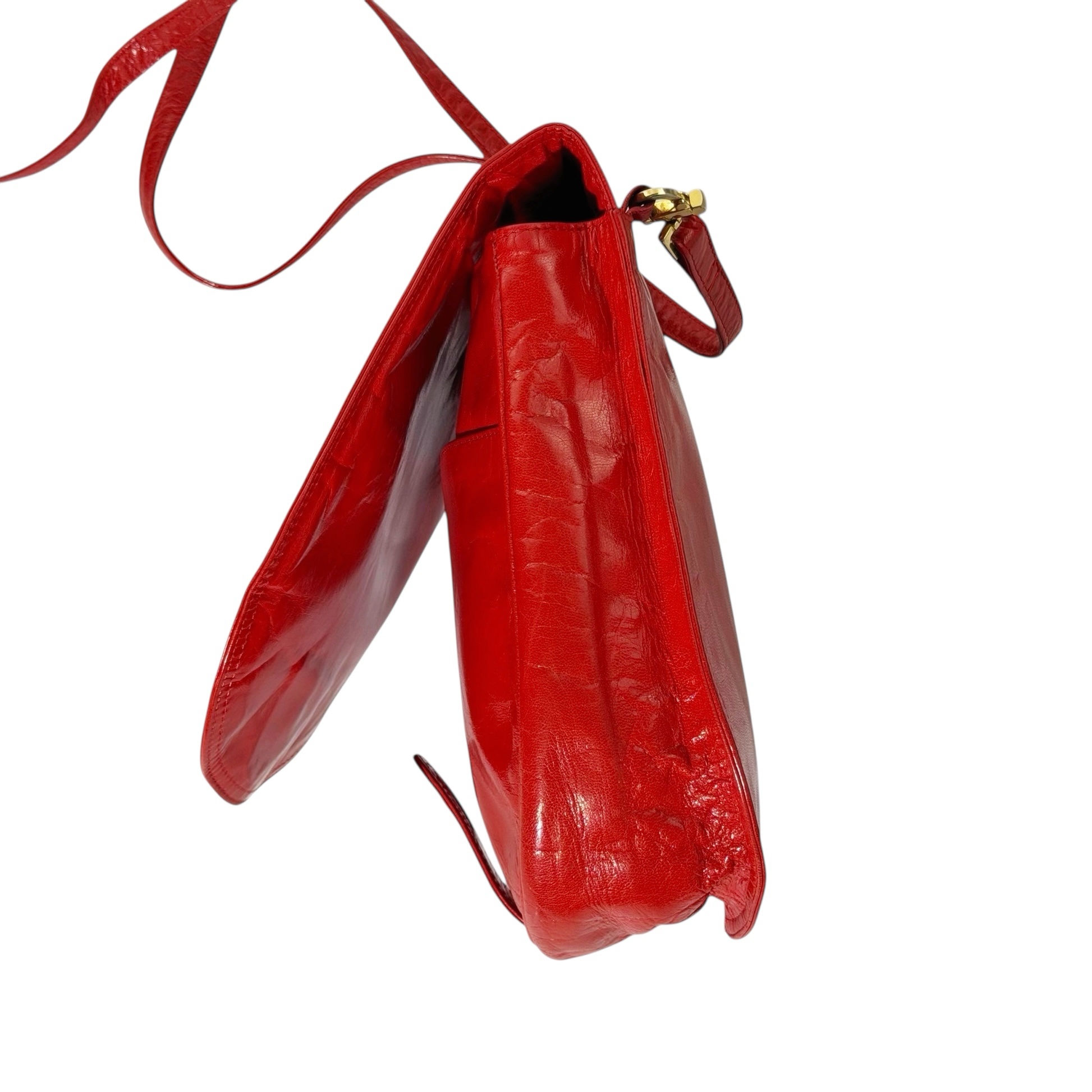 Bottega Veneta Leather Flap Crossbody Bag - Image 5