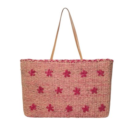 Burberry Leather Strap Floral Basket bag