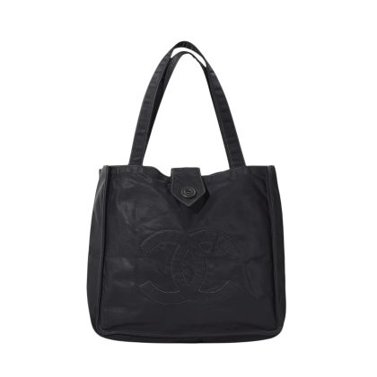 Chanel CC Logo Nylon Handbag 1990-2000s