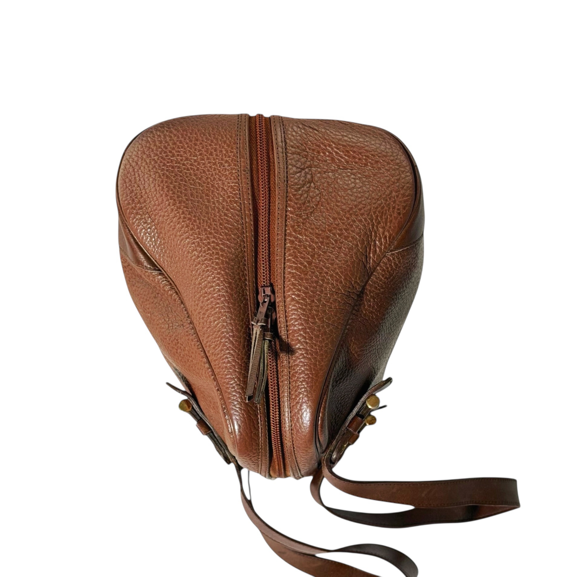 Dior Leather Bowling HandBag 1990s-2000s - Image 4