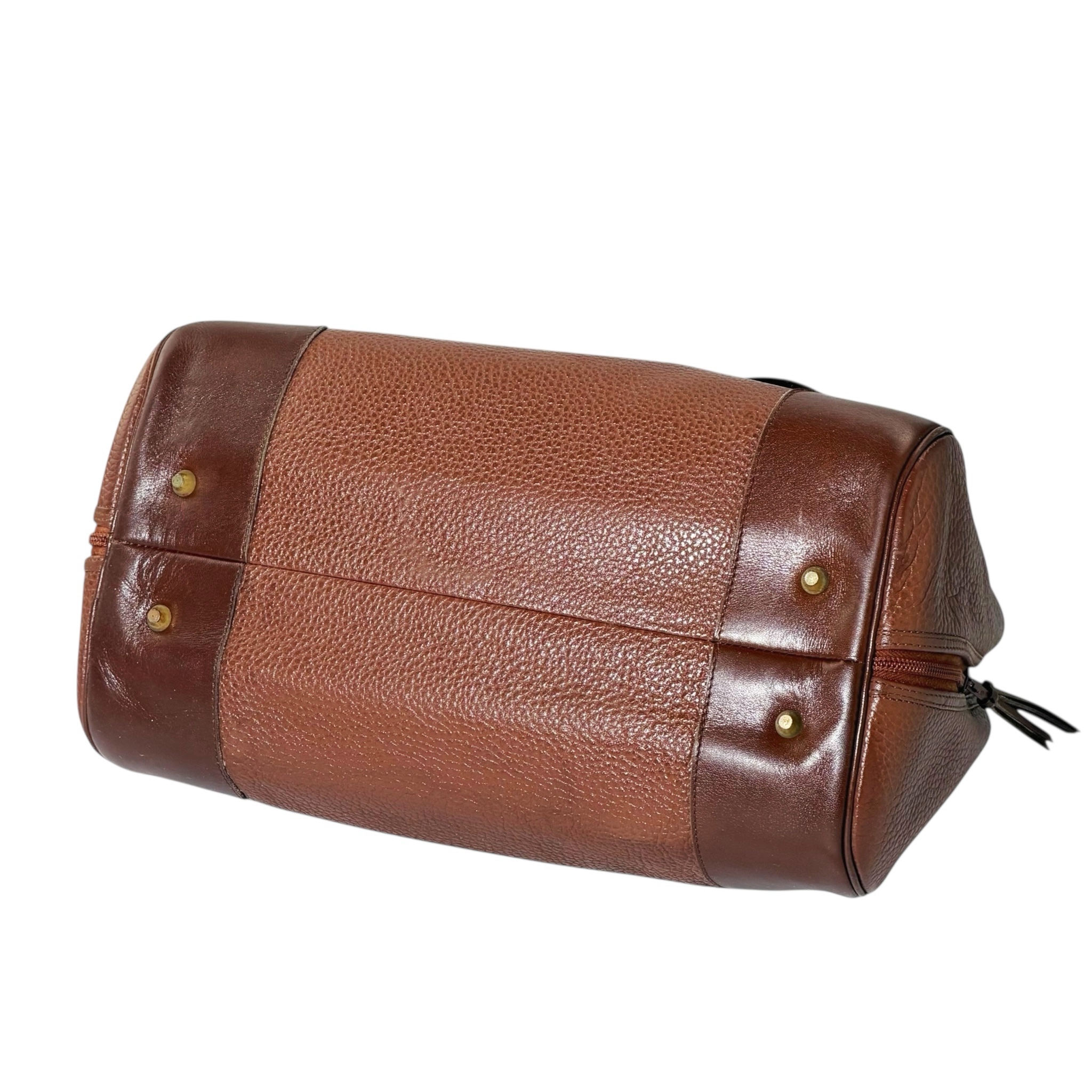 Dior Leather Bowling HandBag 1990s-2000s - Image 6