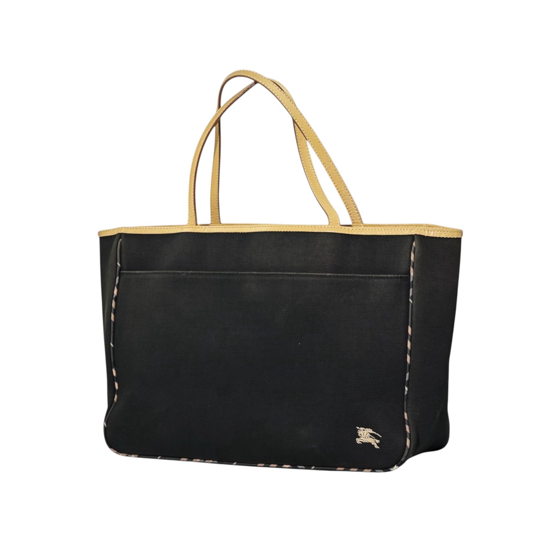 Burberry Leather Strap Canvas Tote bag - Image 3