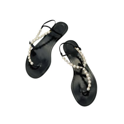 Rene Caovilla Pearl Embellished Sandals 37.5