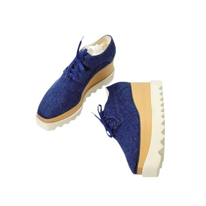Stella McCartney Elyse Denim Platform Brogues 36.5