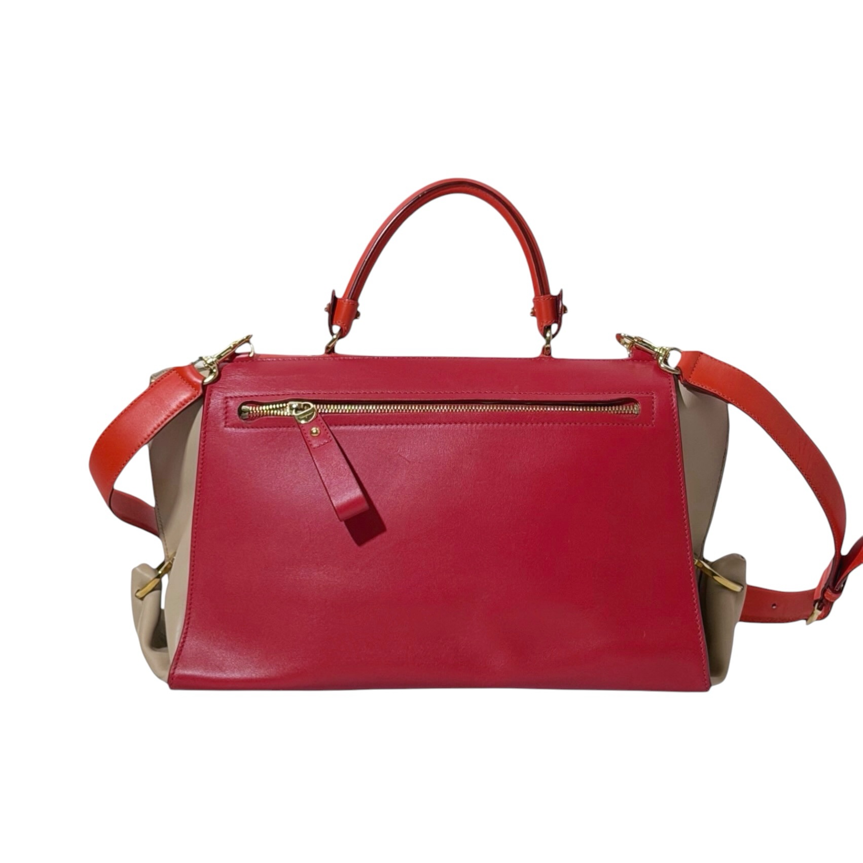 Salvatore Ferragamo Glazed Leather Sofia Satche Bag - Image 2