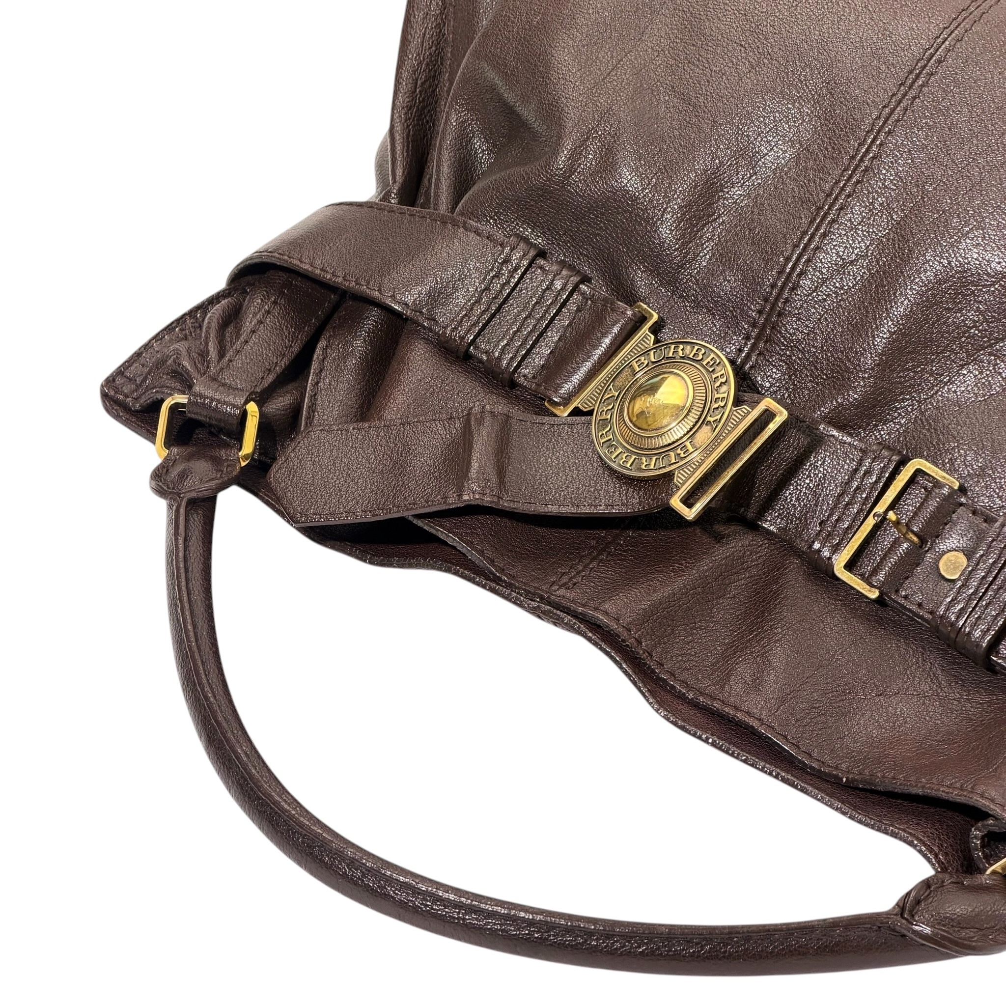 Burberry Lambeth Buffalo Leather Shoulder Bag - Image 8