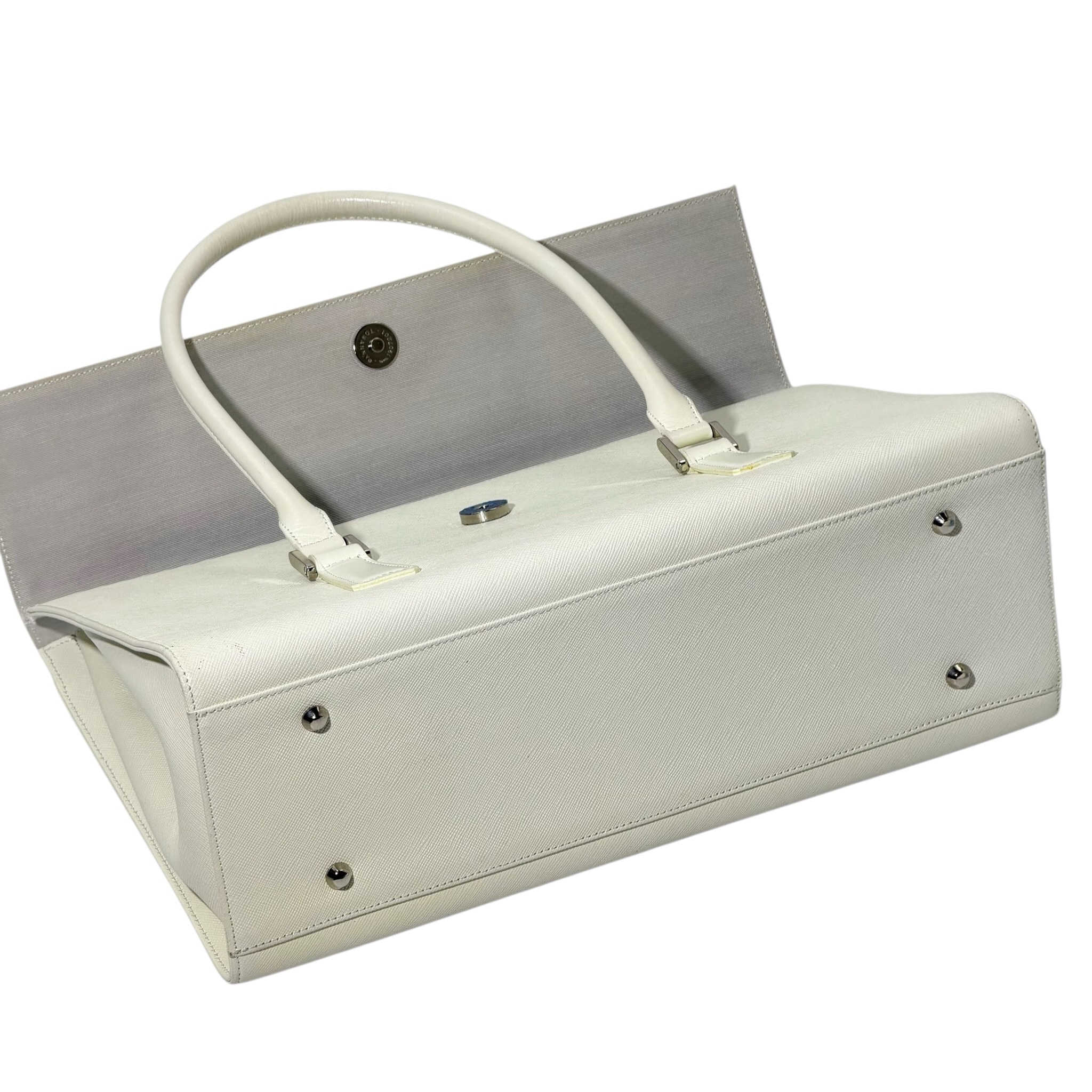 Burberry Saffiano Leather Handbag - Image 6