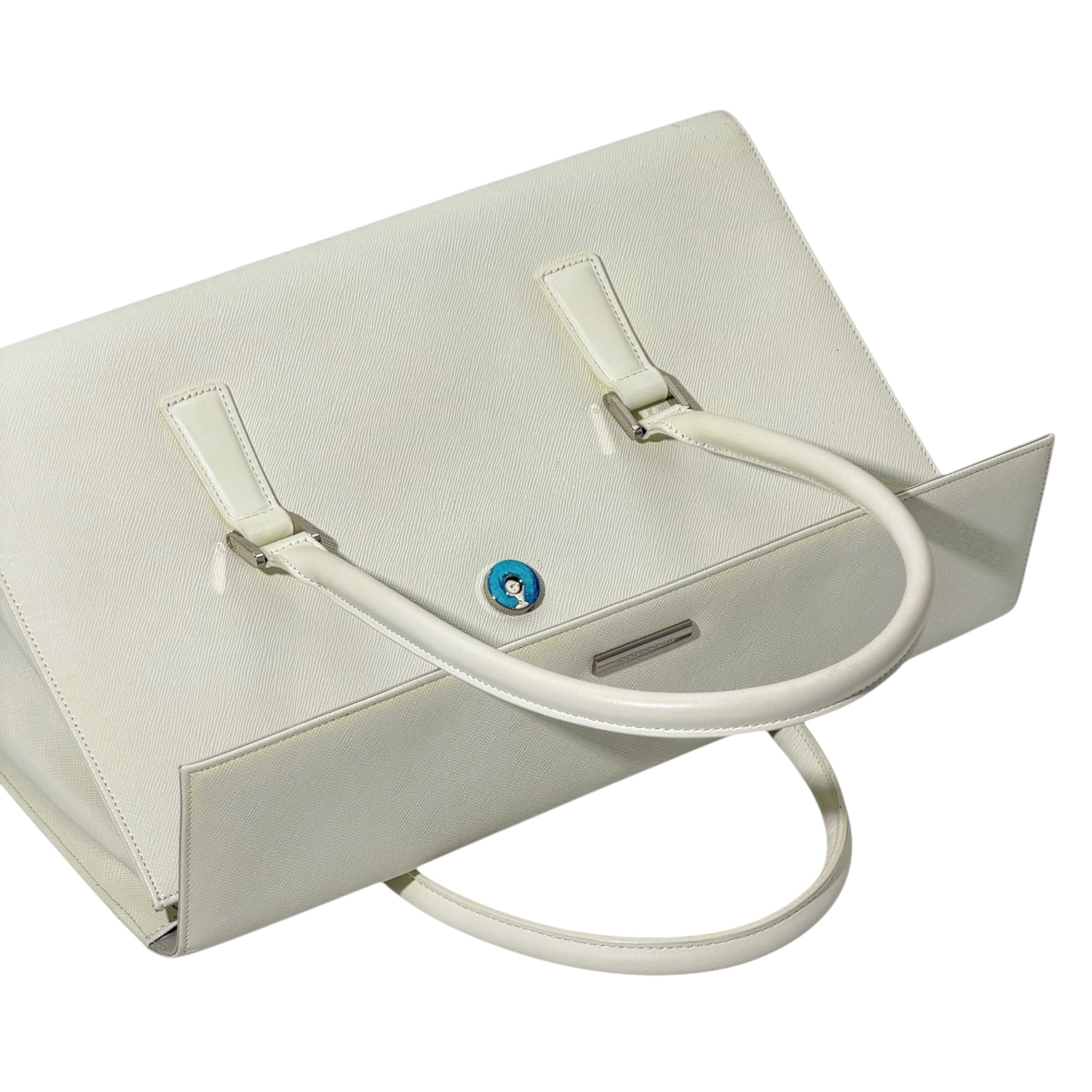 Burberry Saffiano Leather Handbag - Image 8