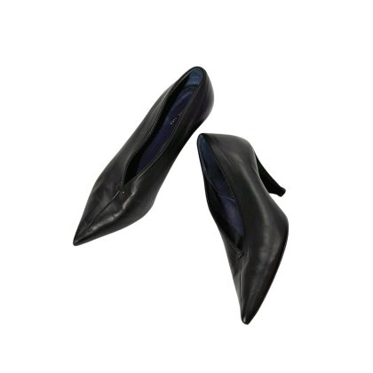 Celine Leather V Cut Pointed Toe Pumps 37