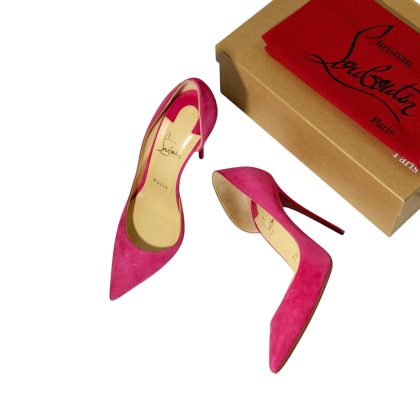 Christian Louboutin Suede Iriza Heels 38