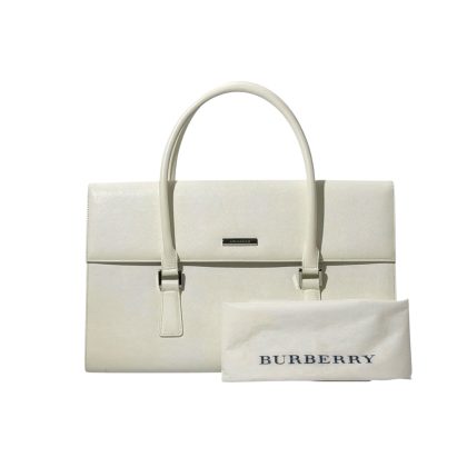 Burberry Saffiano Leather Handbag