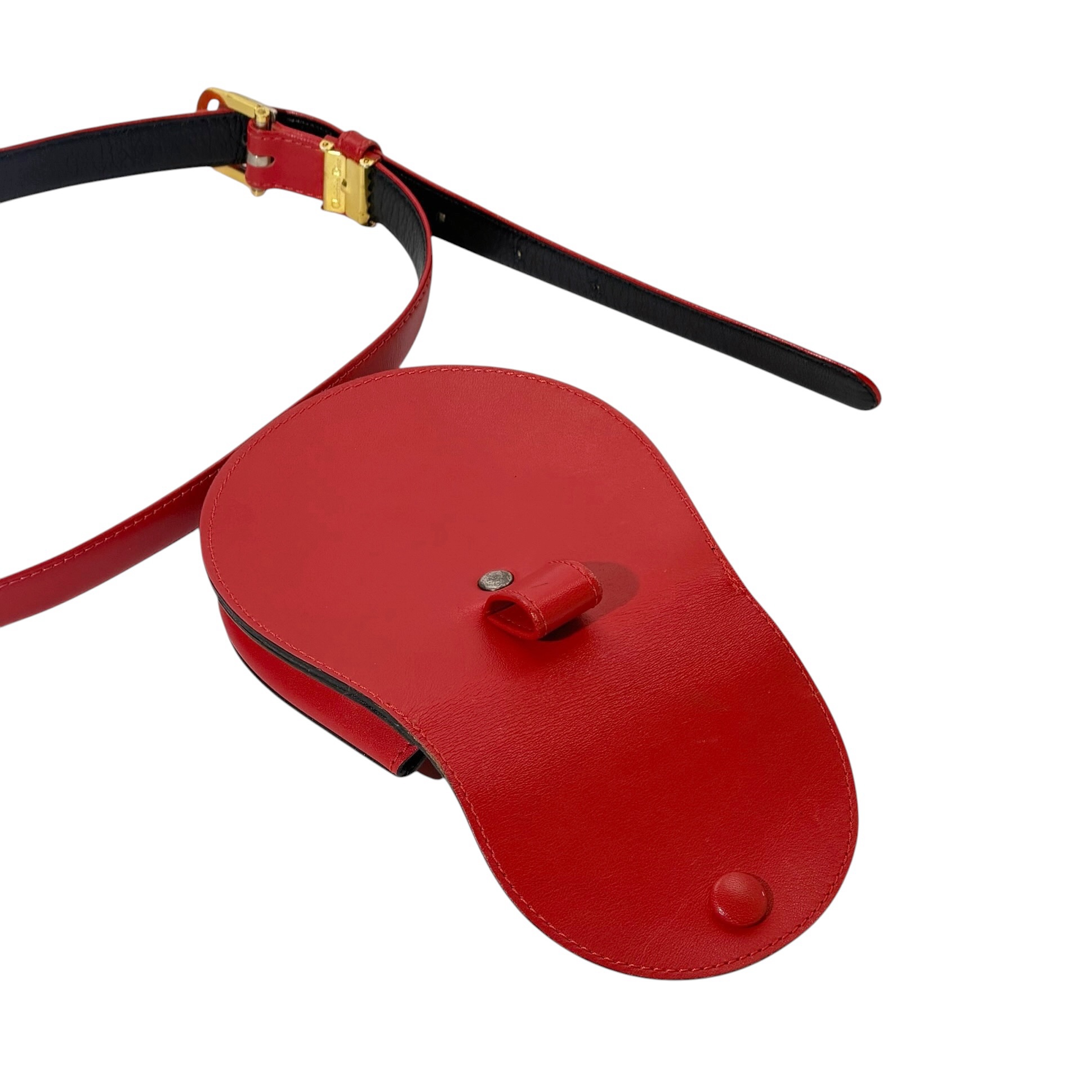 Dior Mini Saddle Round Belt Leather Bag - Image 7
