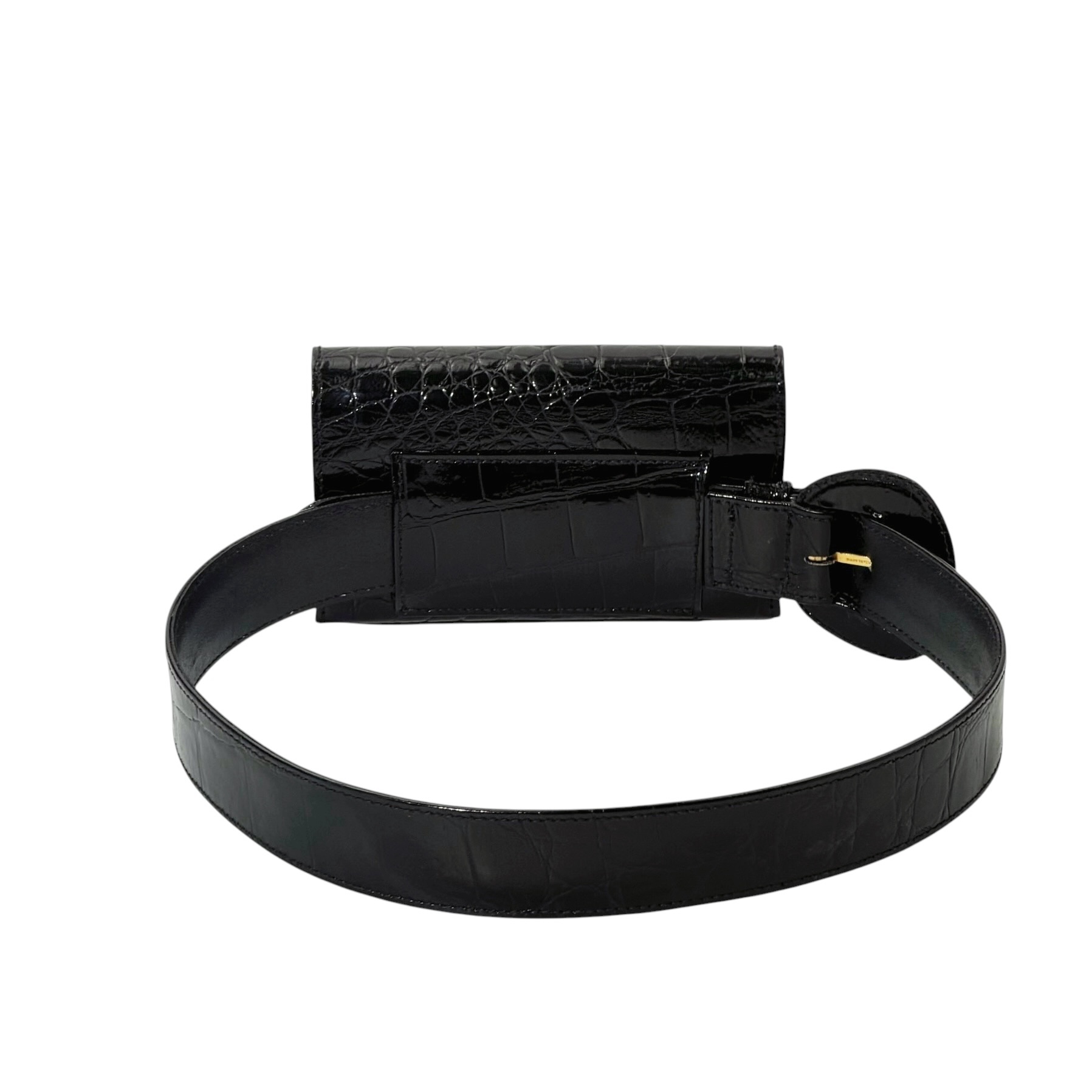 Fendi Croc-Embossed Leather Belt Bag - Image 2