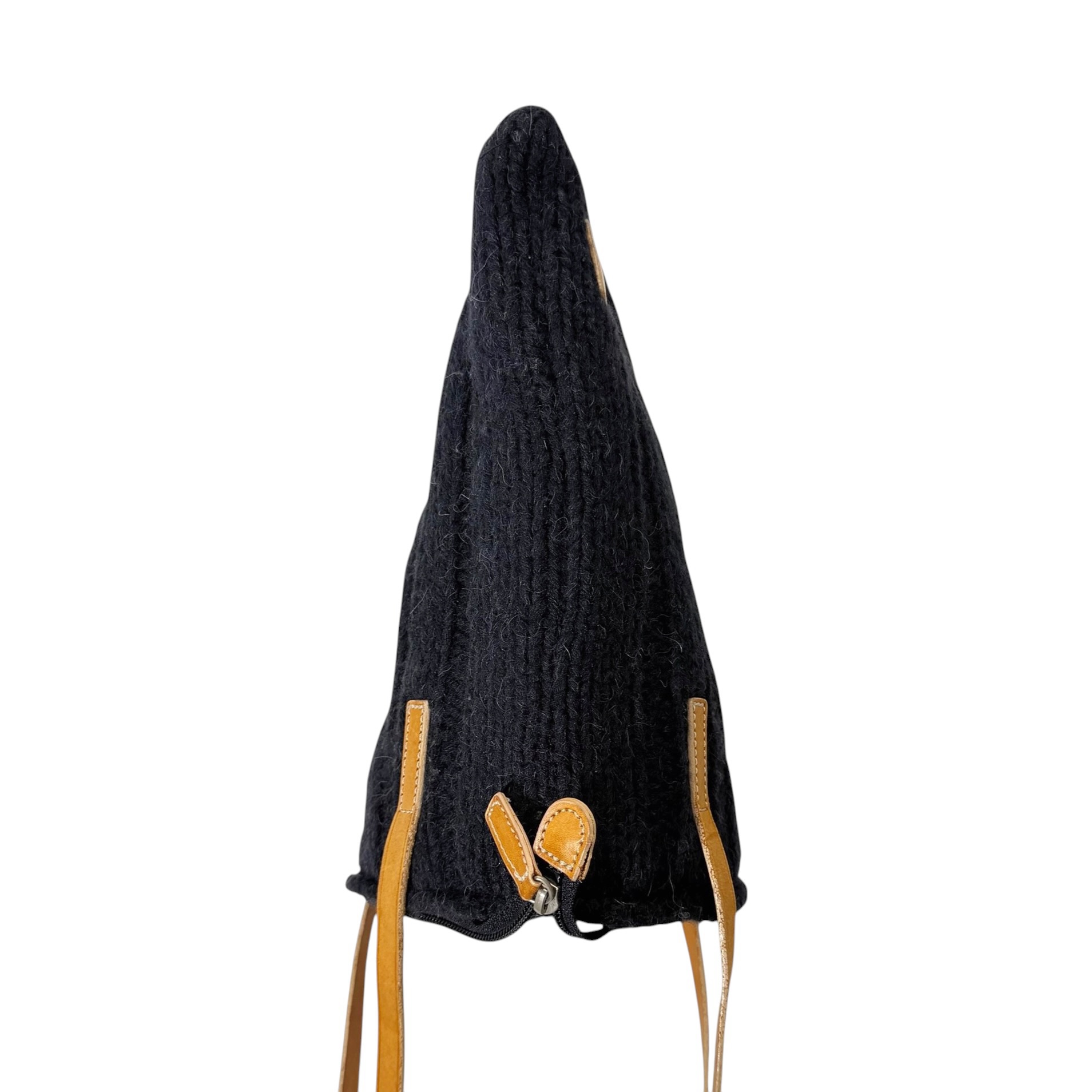 Burberry Knit Leather Strap Tote Bag - Image 4