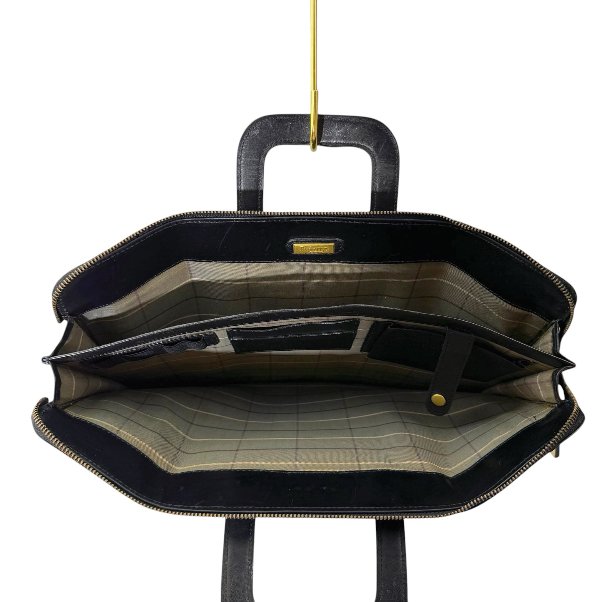 Burberry Leather Briefcase Bag - Image 9
