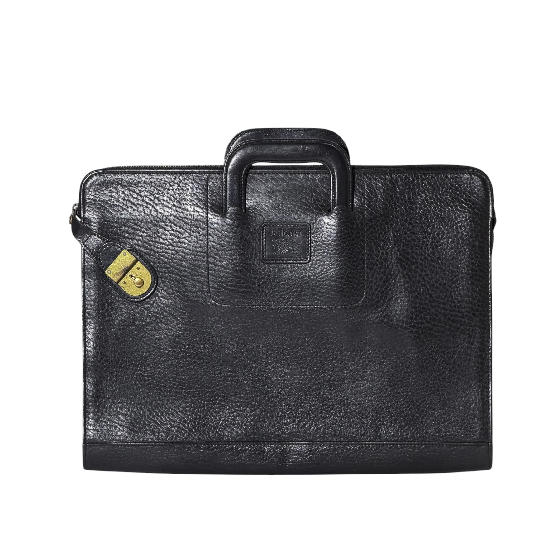 Burberry Leather Briefcase Bag
