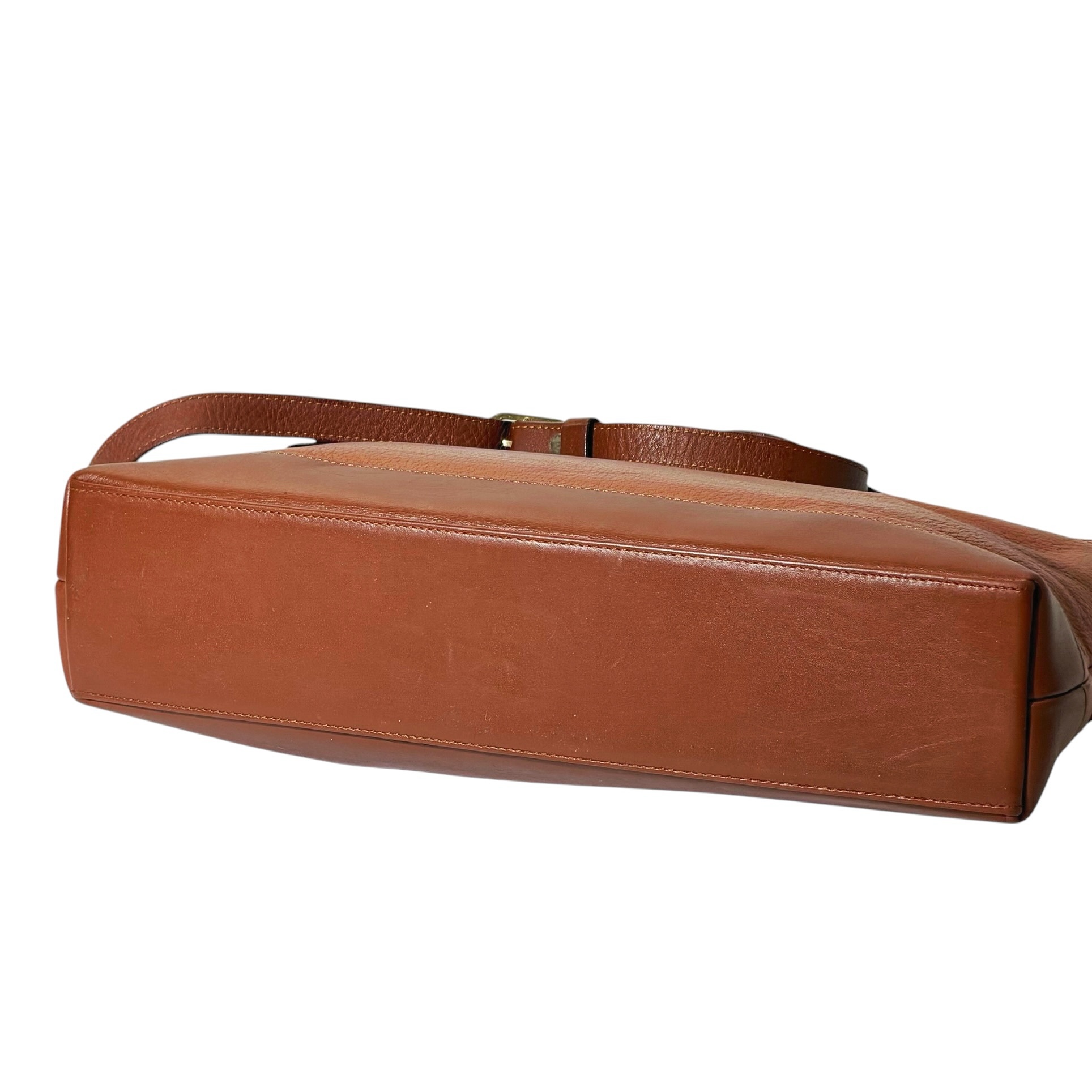 Burberry Leather Top Handle Two Way Bag - Image 6